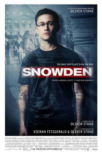 l'affiche du film Snowden
