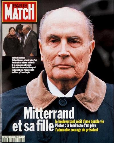 La fameuse couverture de Paris Match qui rvle que Mitterrand a une fille cache : Mazarine Pingeot