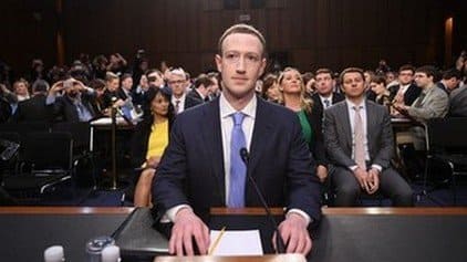 Zuckerberg devant le Snat Amricain