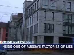 Fake news building Saint Petersbourg
